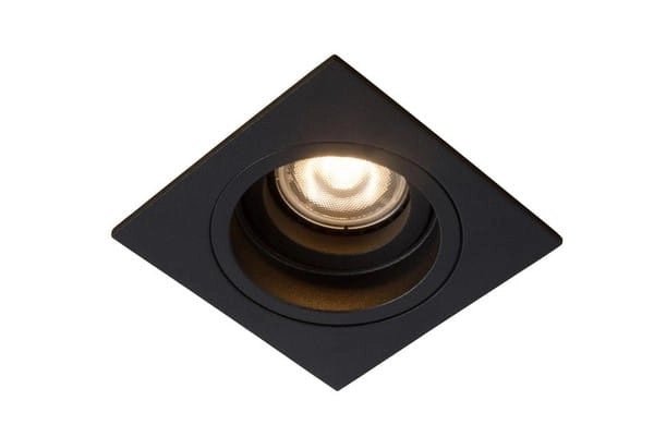Faretto da incasso Lucide EMBED GU10 42W nero quadrato