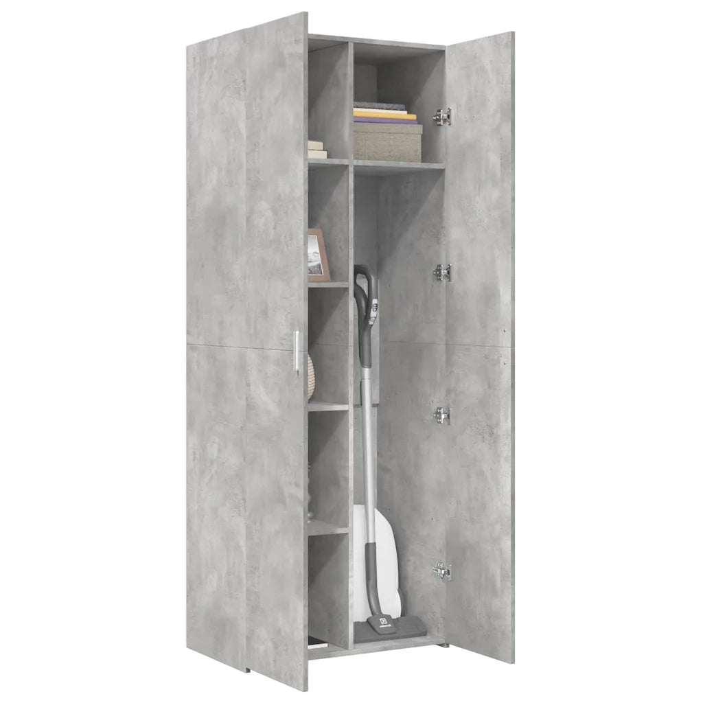 Credenza Grigio Cemento 70x42,5x185 cm in Legno Ingegnerizzato 3281430