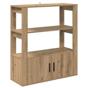 Credenza | Madia | Buffet da pranzo | Armadio da pranzo rovere artigianale 30 x 80 x 90 cm Legno multistrato