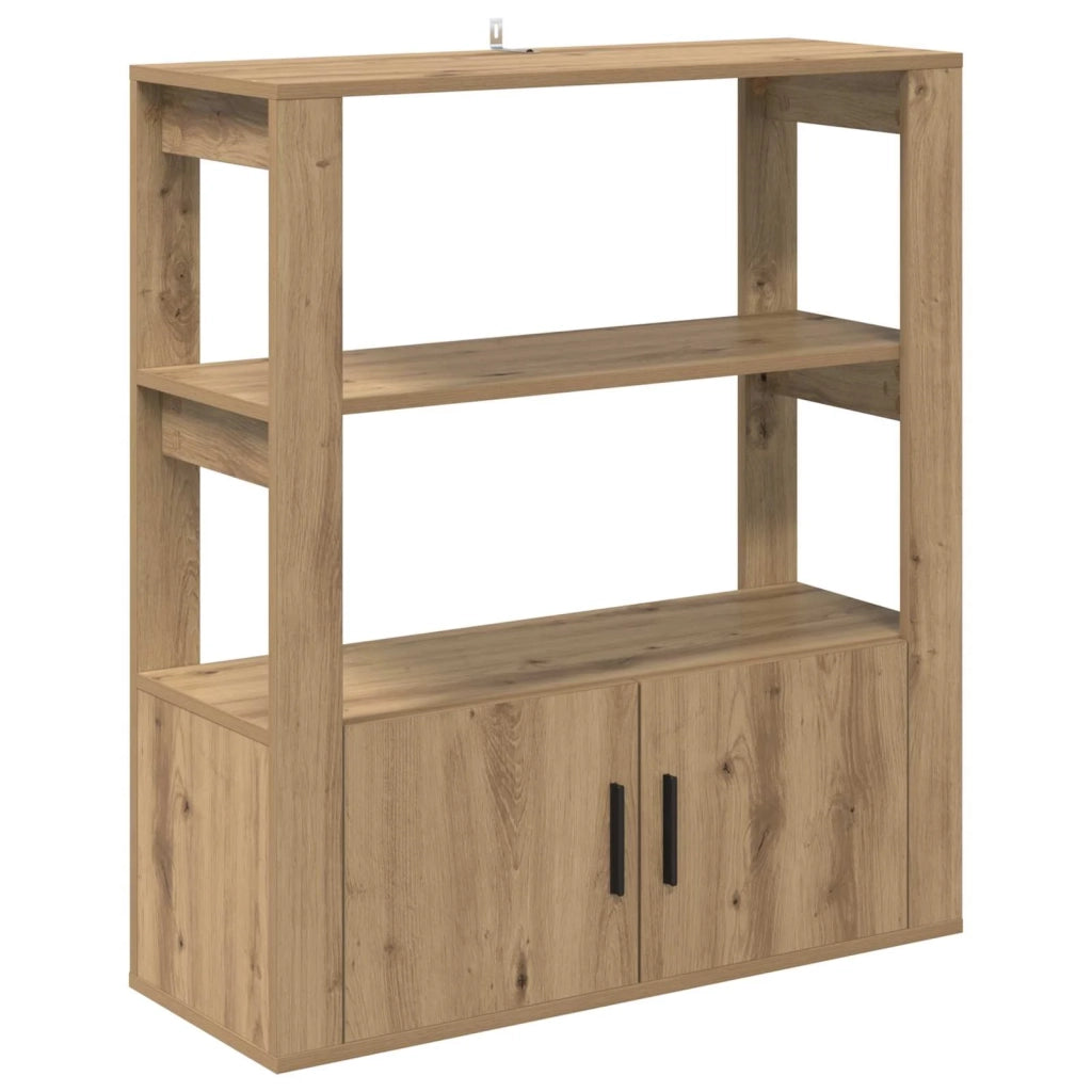 Credenza | Madia | Buffet da pranzo | Armadio da pranzo rovere artigianale 30 x 80 x 90 cm Legno multistrato