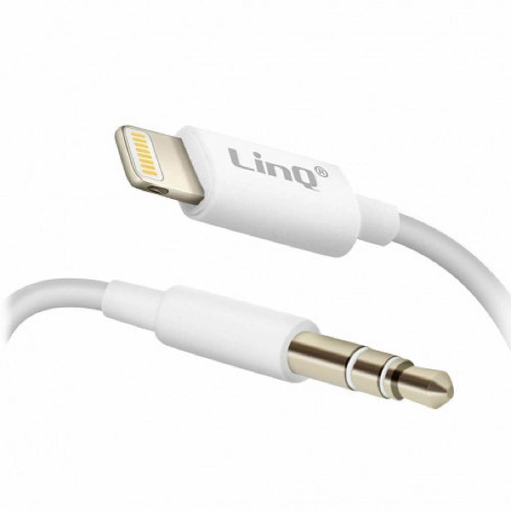 Trade Shop - Cavo Adattatore Audio Da Lightning Iphone A Aux Jack 3,5mm Maschio 1mt Ip-7726 -