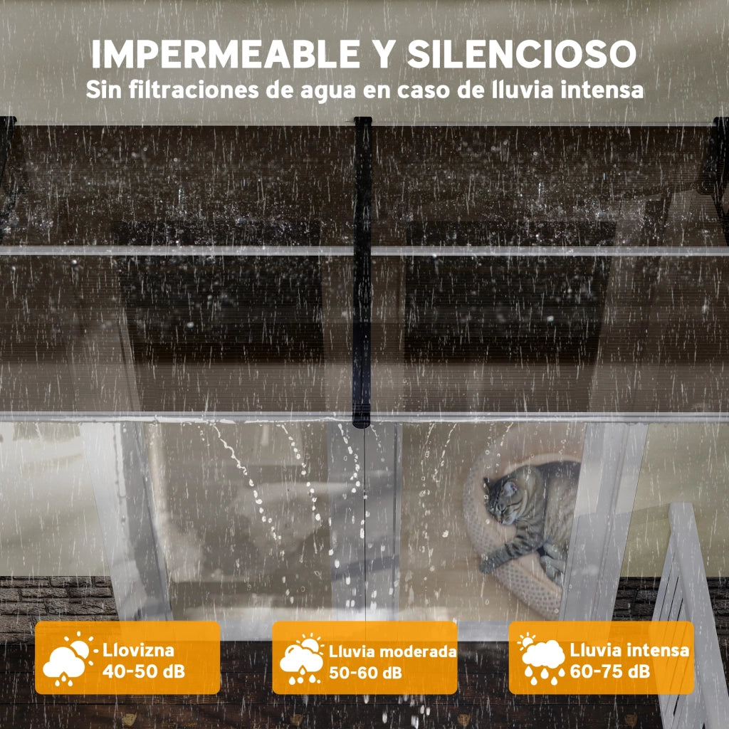 Tenda da Esterno per Porte e Finestre ¨C Zephmum ¨C Marrone 200x96 cm