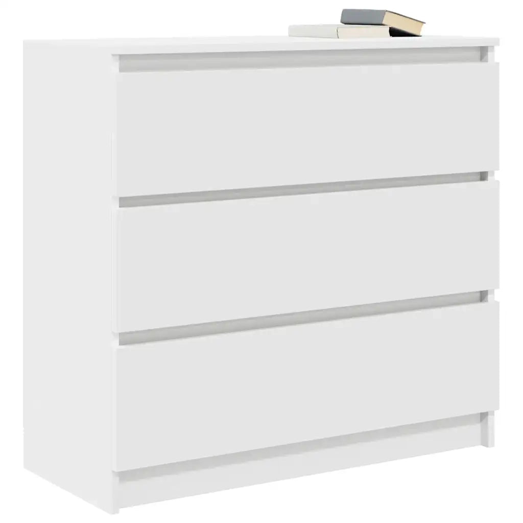 Credenza Bianca 80x35x76 cm in Legno Multistrato 861733