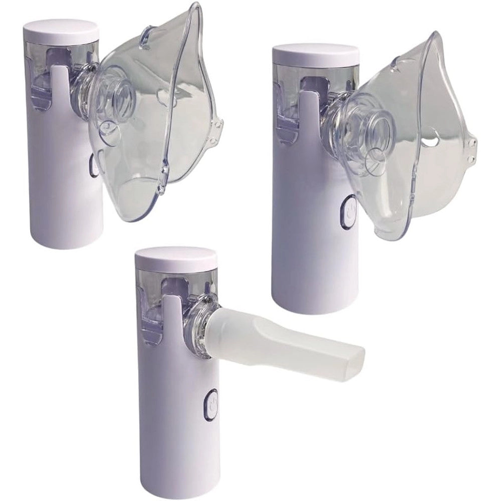 Trade Shop - Mini Aerosol Portatile Silenzioso Apparecchio Per Adulti Bambini Respirazione Nebulizzatore -