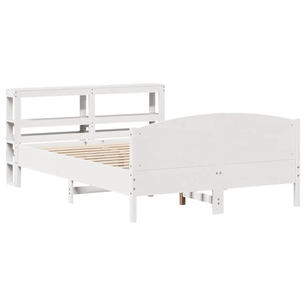 vidaXL Letto senza Materasso Bianco 120x190 cm Legno Massello di Pino