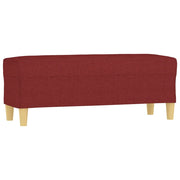 Panca Rosso Vino 100x35x41 cm in Tessuto CFW7204224