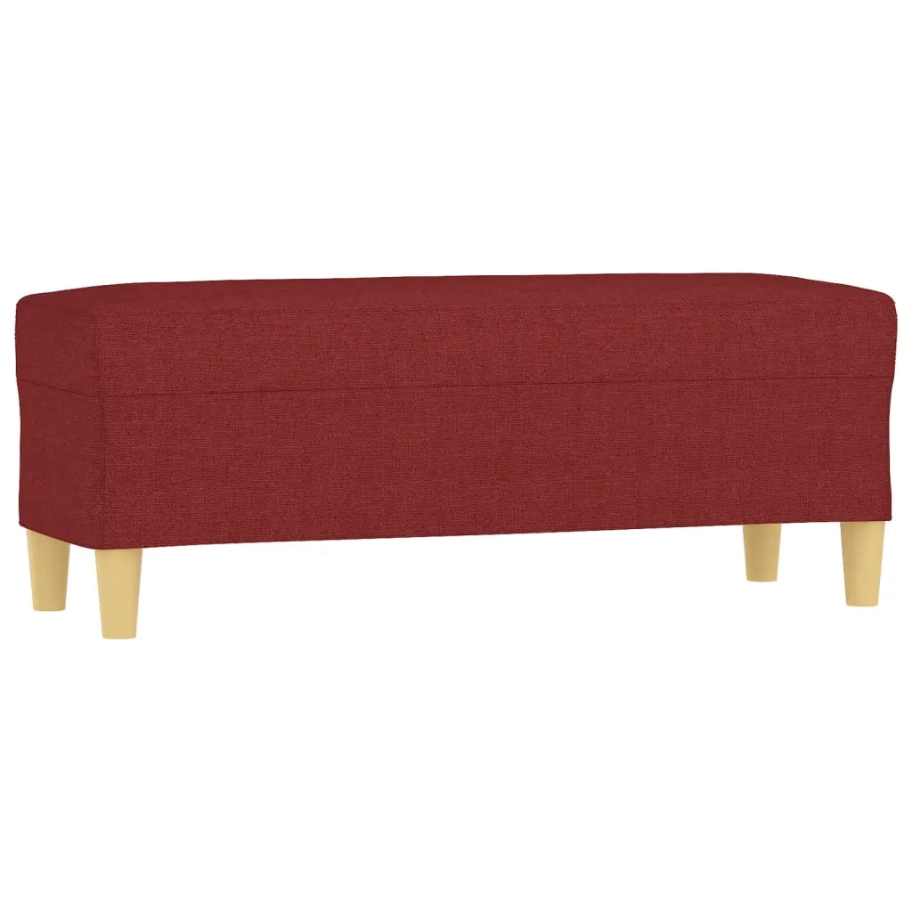Panca Rosso Vino 100x35x41 cm in Tessuto CFW7204224