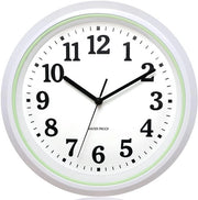 Orologio da Parete Esterno 32 cm, Impermeabile, per Giardino, Giardino, Esterno, Resistente al Tempo, Facile da Leggere, Silenzioso, Batteria, Orologio da Parete Ronde per Esterno, Piscina, Terrazza, Bagno