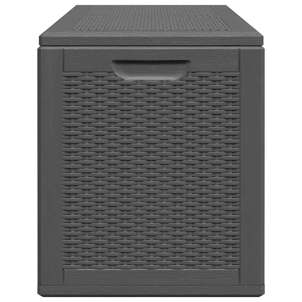 Baule da Giardino 180 L Nero in Rattan PP CFW6125181