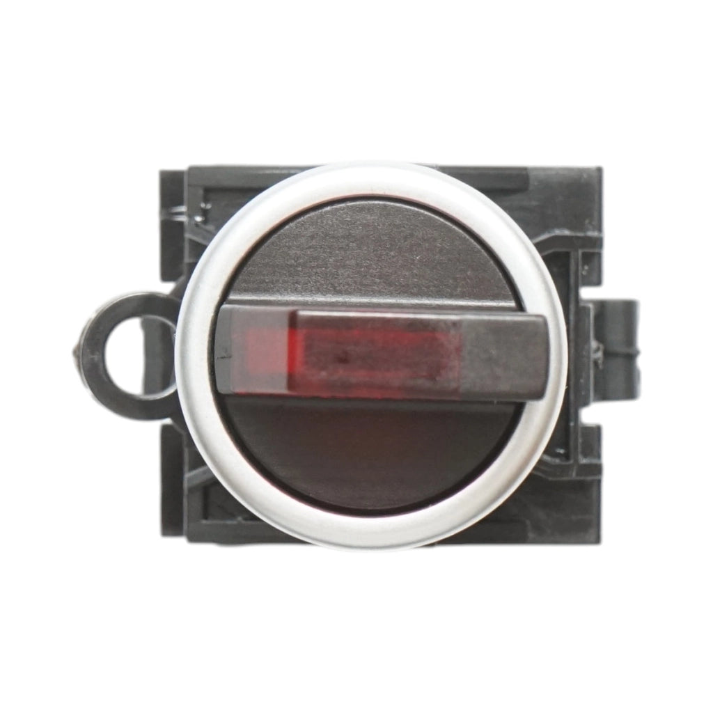 Selettore luminoso 24V AC/DC LED rosso con 2 posizioni 1NO+1NC, 10A/600V AC, 1A/250V DC LA42 Breckner Germany