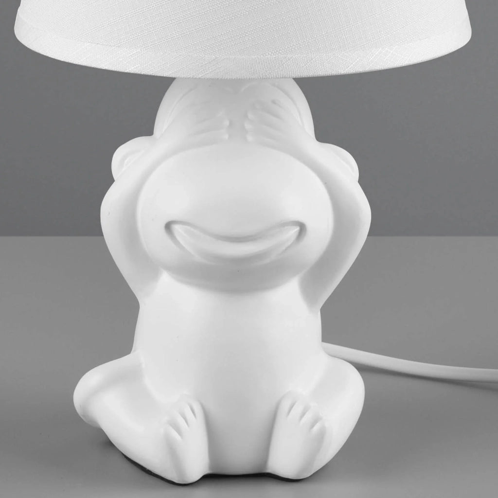 LÚZETE - LAMPADA DA TAVOLO IN CERAMICA BIANCA E14 KIBO