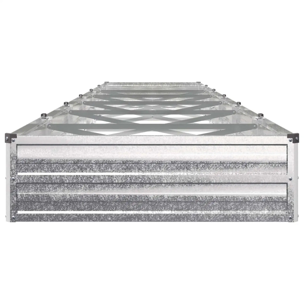 Letto rialzato da giardino Argento 480 x 80 x 24 cm 8006522