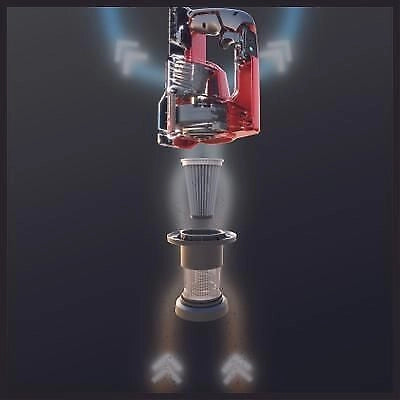 Einhell TE-SV 18 Li-Solo aspirapolvere senza filo Nero, Rosso Senza sacchetto