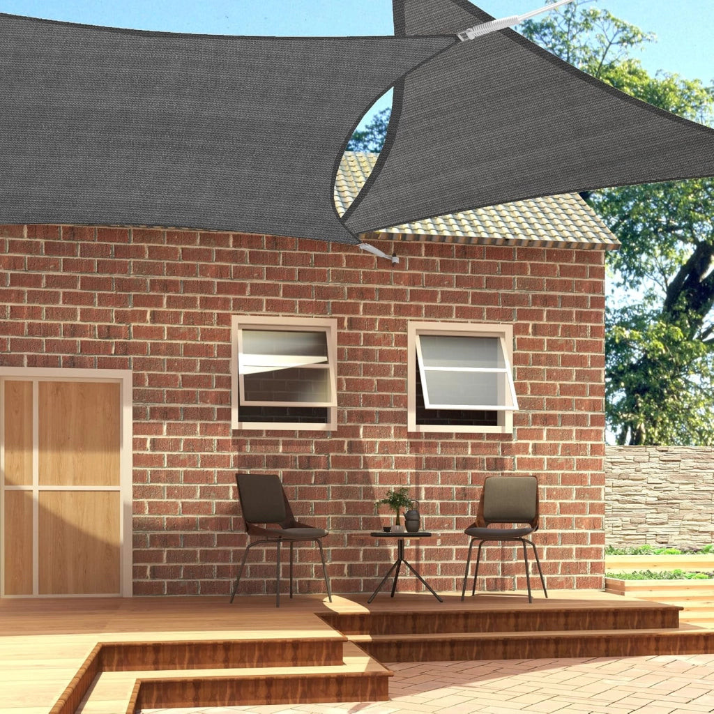 Tenda a Vela Ombreggiante Parasole Protezione HDPE Raggi UV 95% per Esterno Giardino per Esterno, Giardino e Terrazza, Piscina