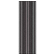 Zerbino d'ingresso moderno rettangolare antiscivolo 60 x 180 cm in polipropilene nero 02_0058139