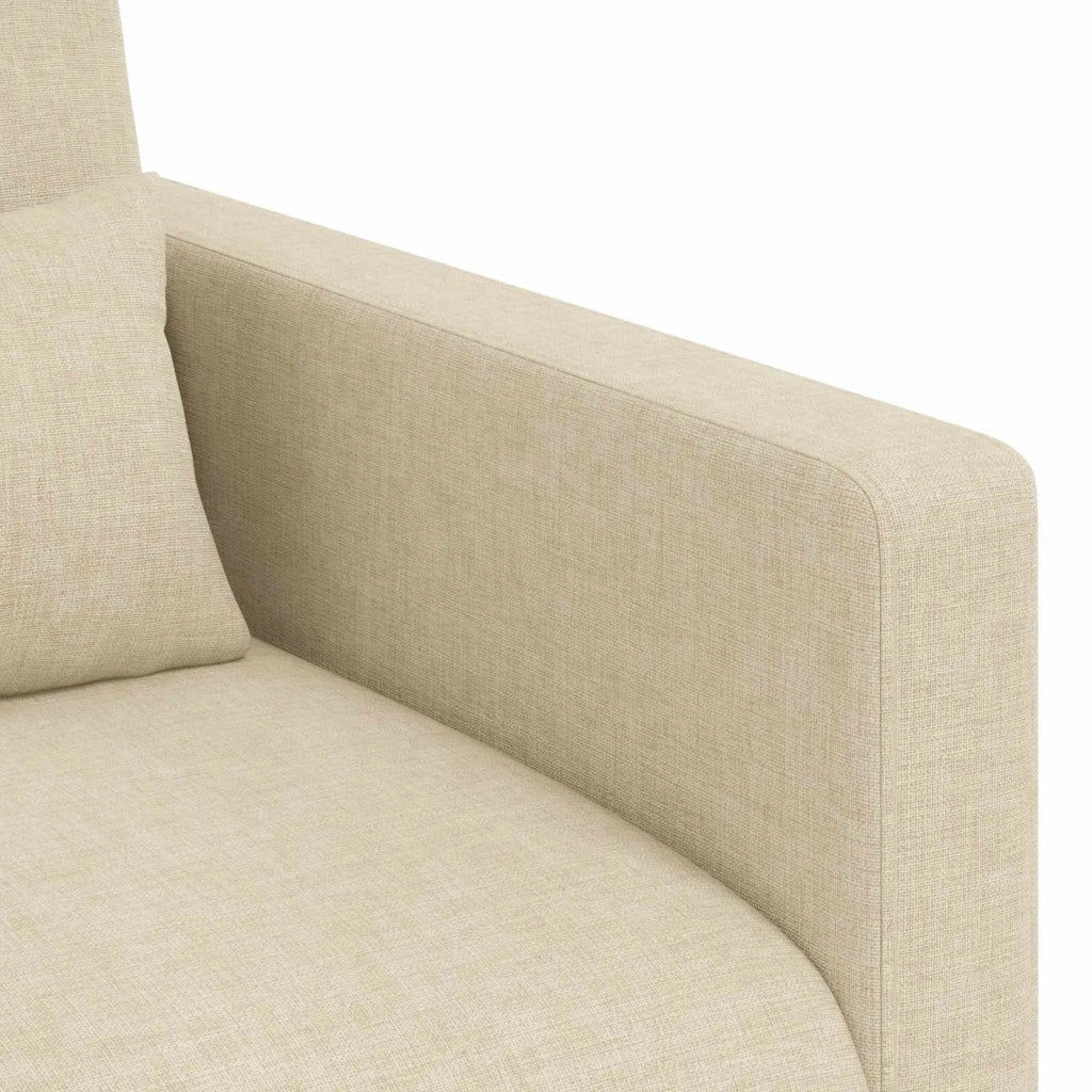 Set di divani 2 pcs Crema 139 x 78 x 80 cm Tessuto
