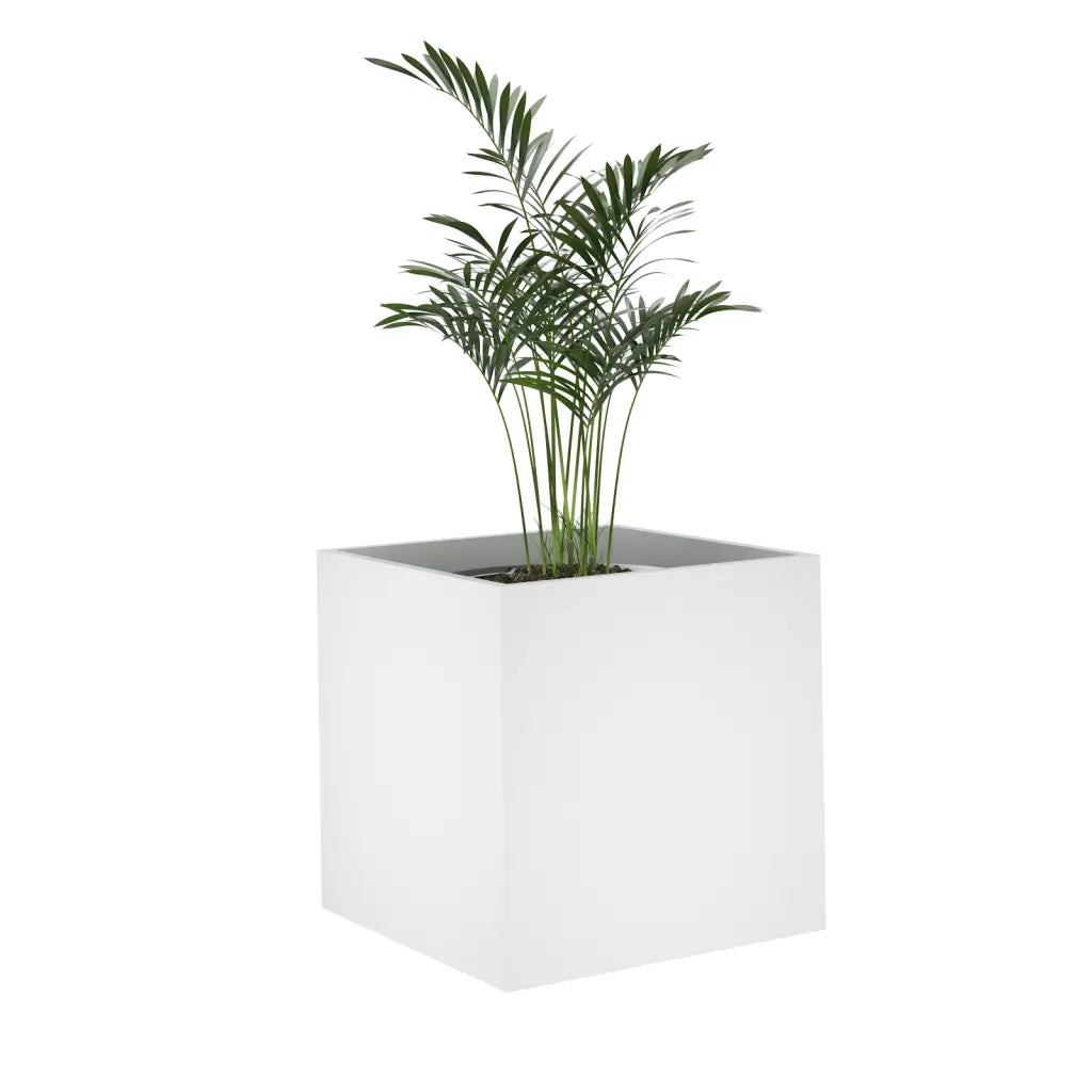 Fioriera Bianca 40x40x40 cm in Legno Multistrato 808792