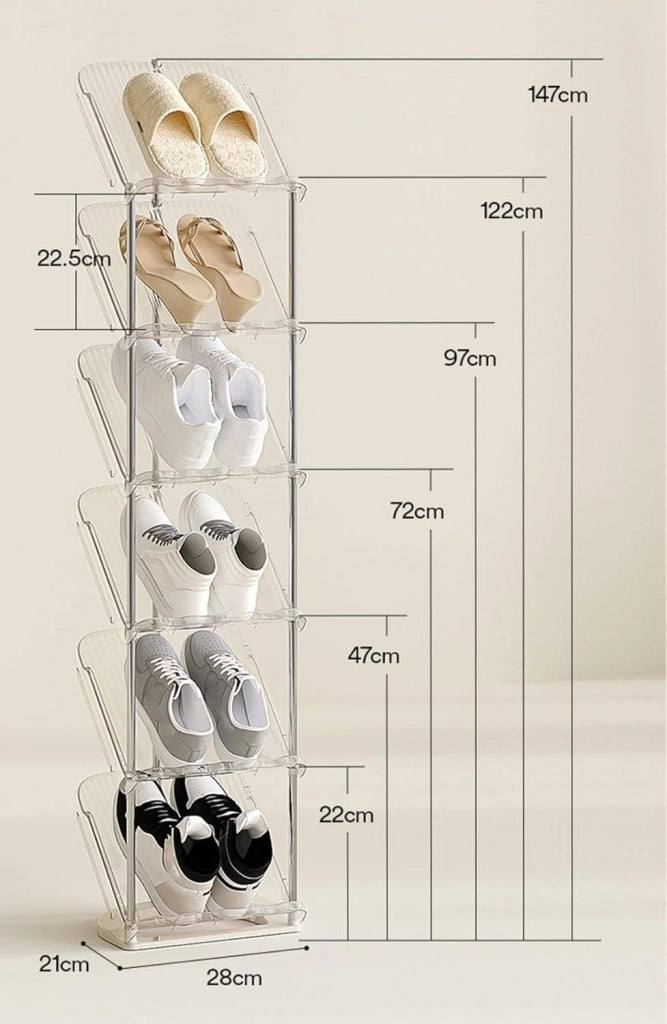 scarpiera Scarpiera Multistrato, ripiano Alto per Scarpe Verticale per Ingresso, Supporto per scarpiera Multistrato per Armadio Stretto, Armadio per corridoio, Soggiorno, Bagno