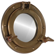 Specchio da Parete Design OblÃ² Ã˜23 cm in Alluminio e Vetro