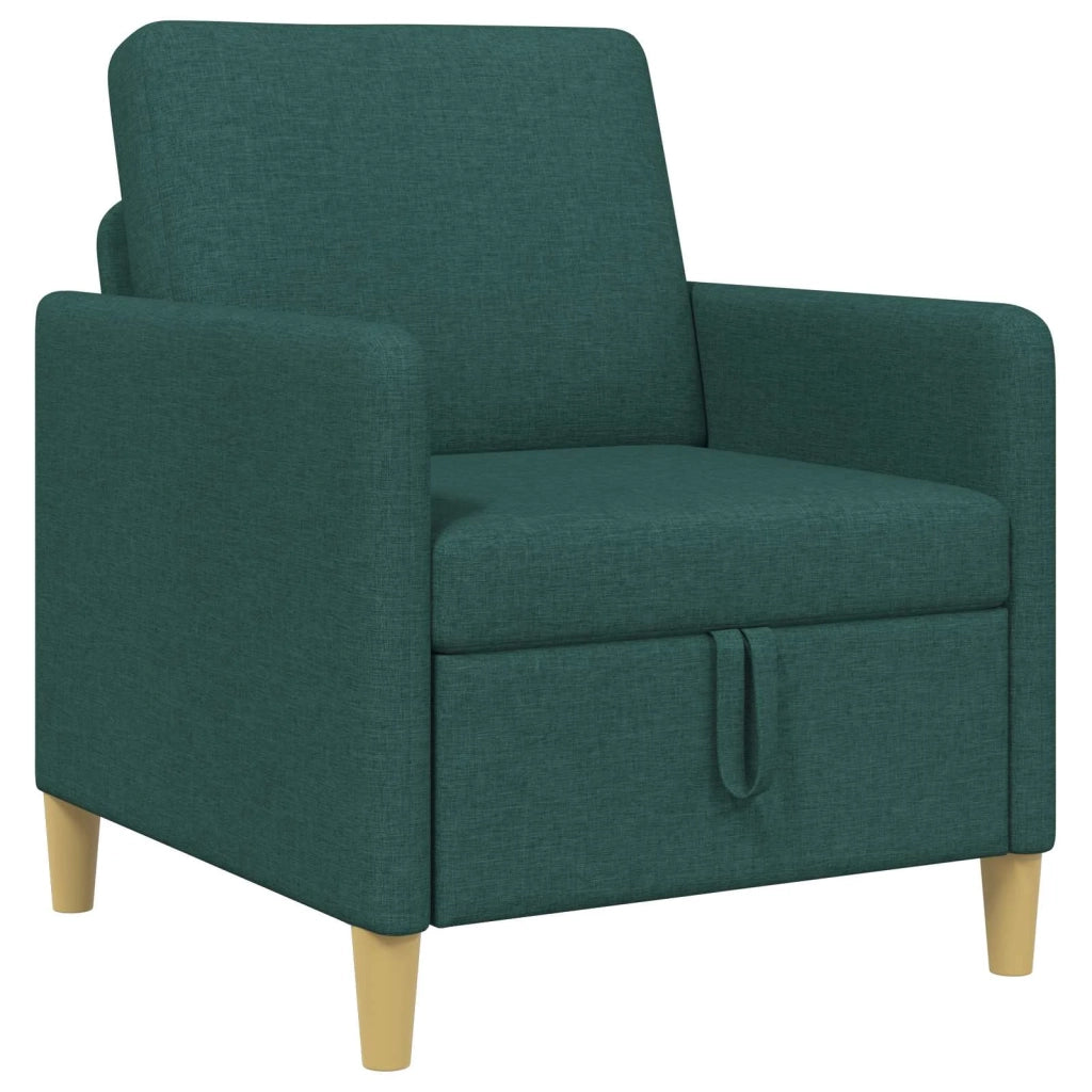 Divano con Storage Verde Scuro 72 x 78 x 87 cm Poliestere 42036868