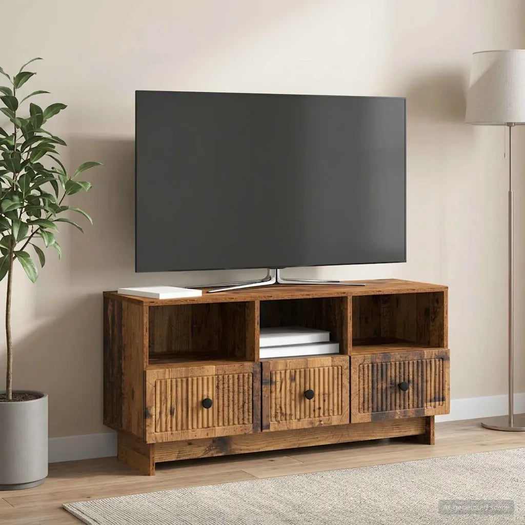 Mobile TV Legno antico 102 x 34,5 x 50 cm Legno ingegnerizzato 893993