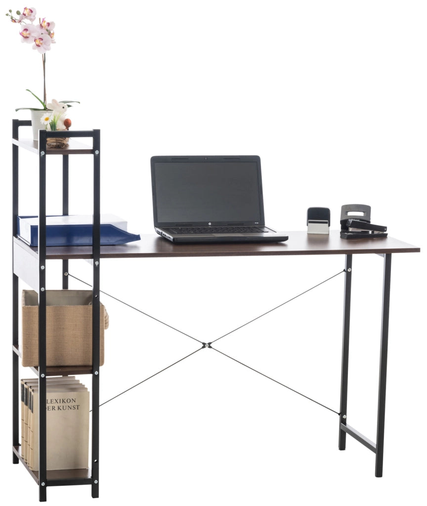 Scrittoio Poe design industriale Noce