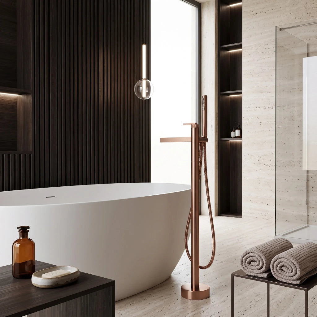 Rubinetto Indipendente Rea Grace Brush Copper