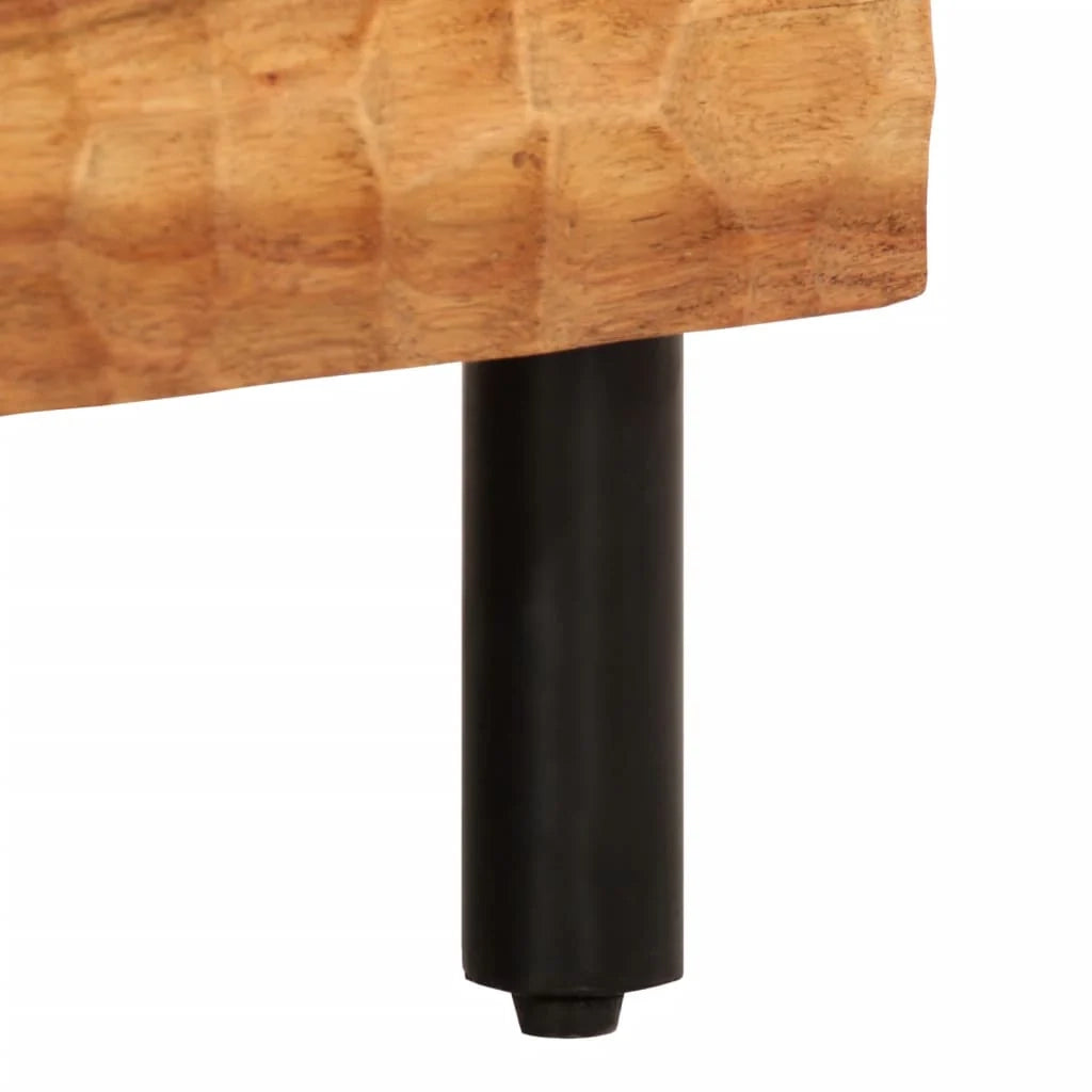 Mobile TV multimediale scaffale TV credenza mobile TV sala da pranzo soggiorno camera da letto 70 x 33 x 46 cm legno massello di acacia marrone 02_0026179