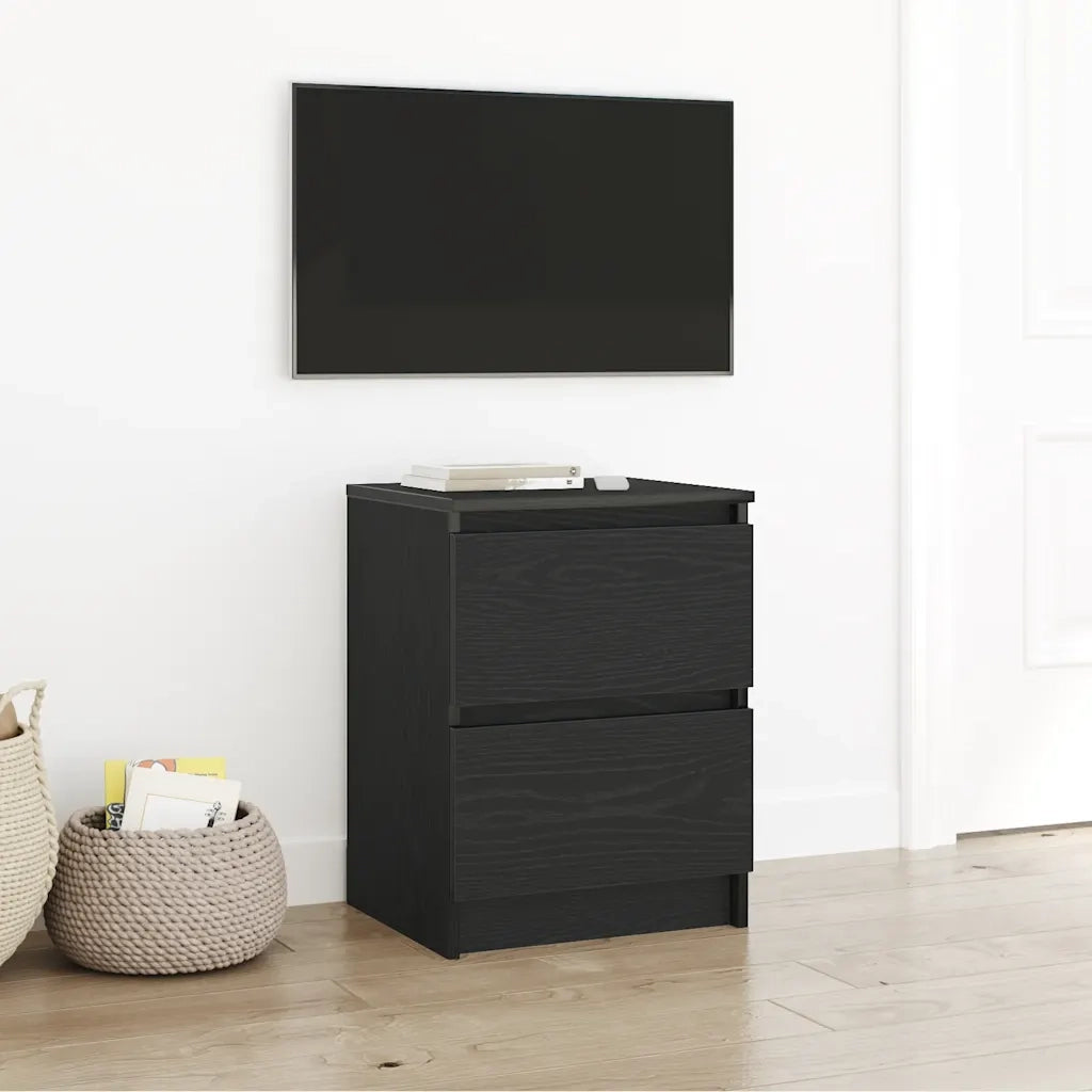 Mobile Porta TV Nero 40x35x54 cm in Legno Multistrato 861770