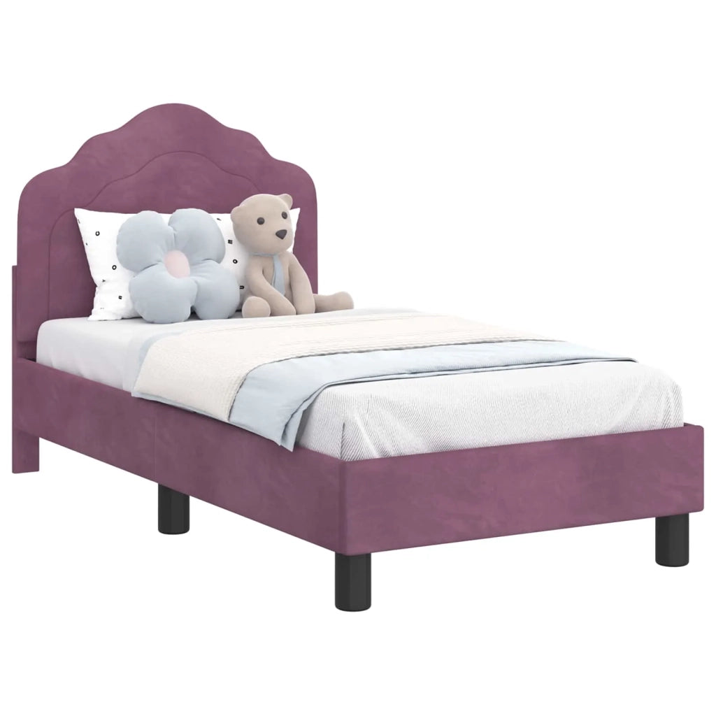 Struttura letto per bambini con testata-Giroletto per bambini Viola 70 x 140 cm 588171