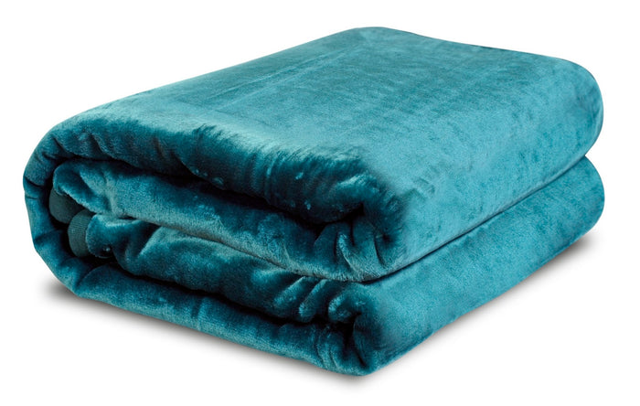 AIO FACTORY Coperta in acrilico verde 160x200 cm - Copertura morbida, calda e accogliente