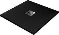 Piatto Doccia in Pietra 80x80 cm Bonussi Ardesia Stone Central Nero