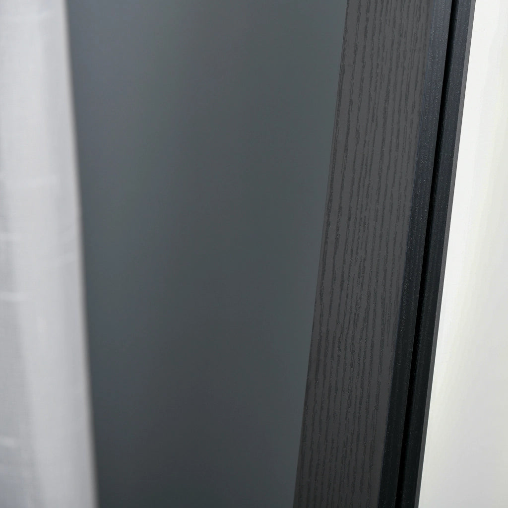 Specchio a Parete Moderno per Corridoio e Camera da Letto ¨C zephmum ¨C Nero 37x37x154 cm