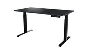 SCRIVANIA ELETTRICA REGOLABILE NOOM LONG DESK MOTION 150 GAMBE NERE PIANO ANTRACITE MOON