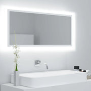 Specchio da Bagno con LED Bianco 100x8,5x37 cm in Acrilico 804940