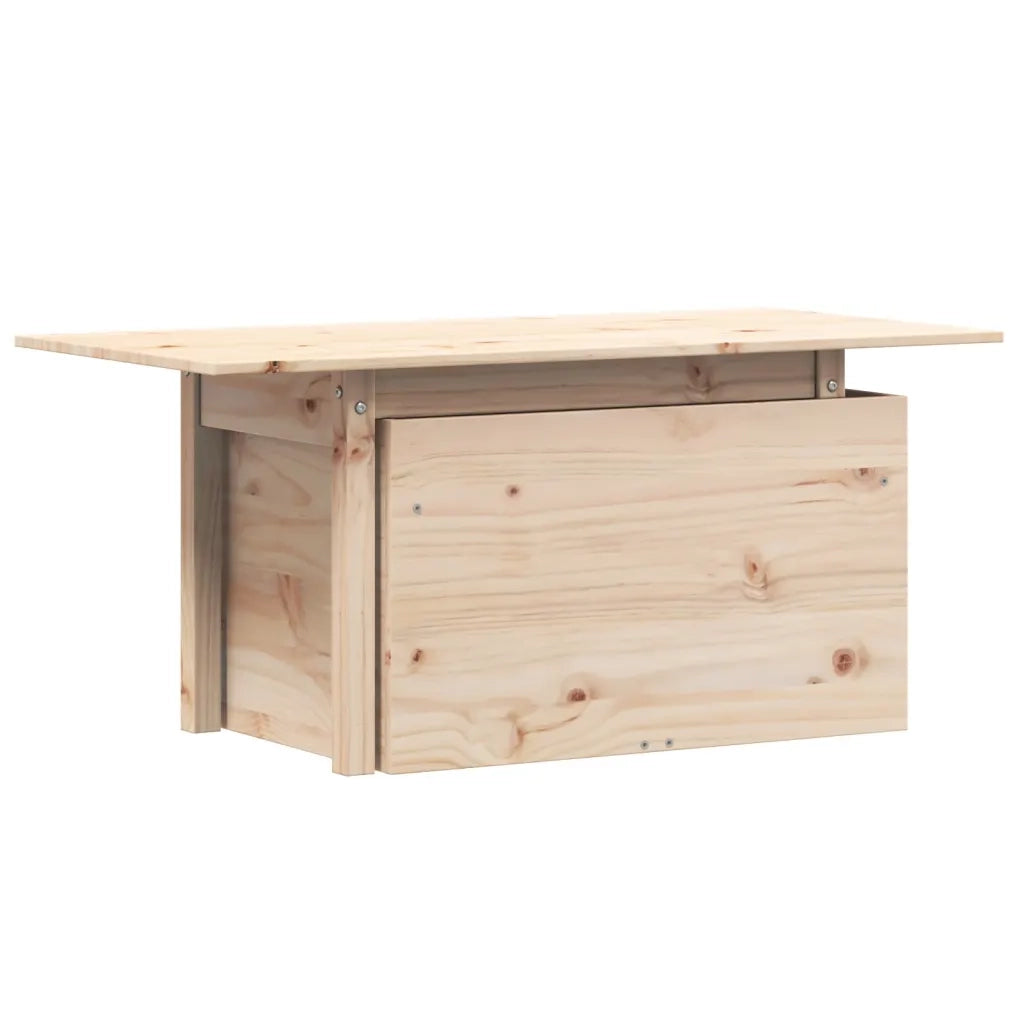 Tavolino da Giardino-Tavolo da Esterno 100x50x75 cm in Legno Massello di Pino