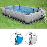 Piscina fuori terra FUTURA 1000 TOP - 9,15 x 5,20 h 1,32 m - Piscina Fuori Terra Futura 1000 Top - 9,15 X 5,20 H 1,32 M Liner Sabbia / Bianco