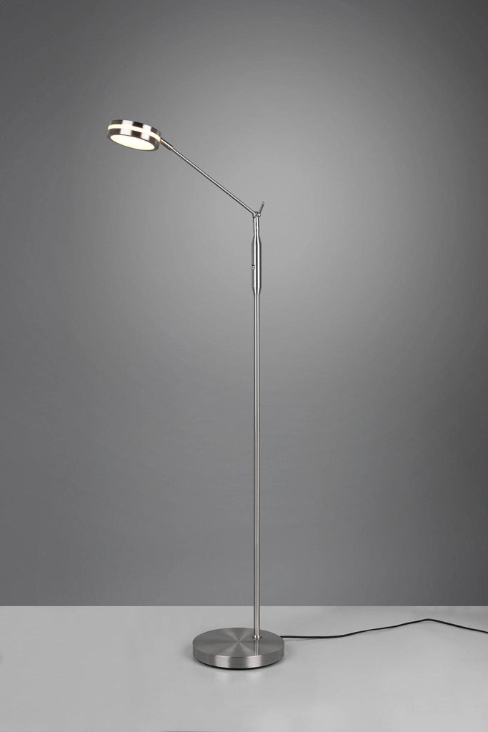 Piantana da Interno a LED SMD in Metallo Nickel Opaco