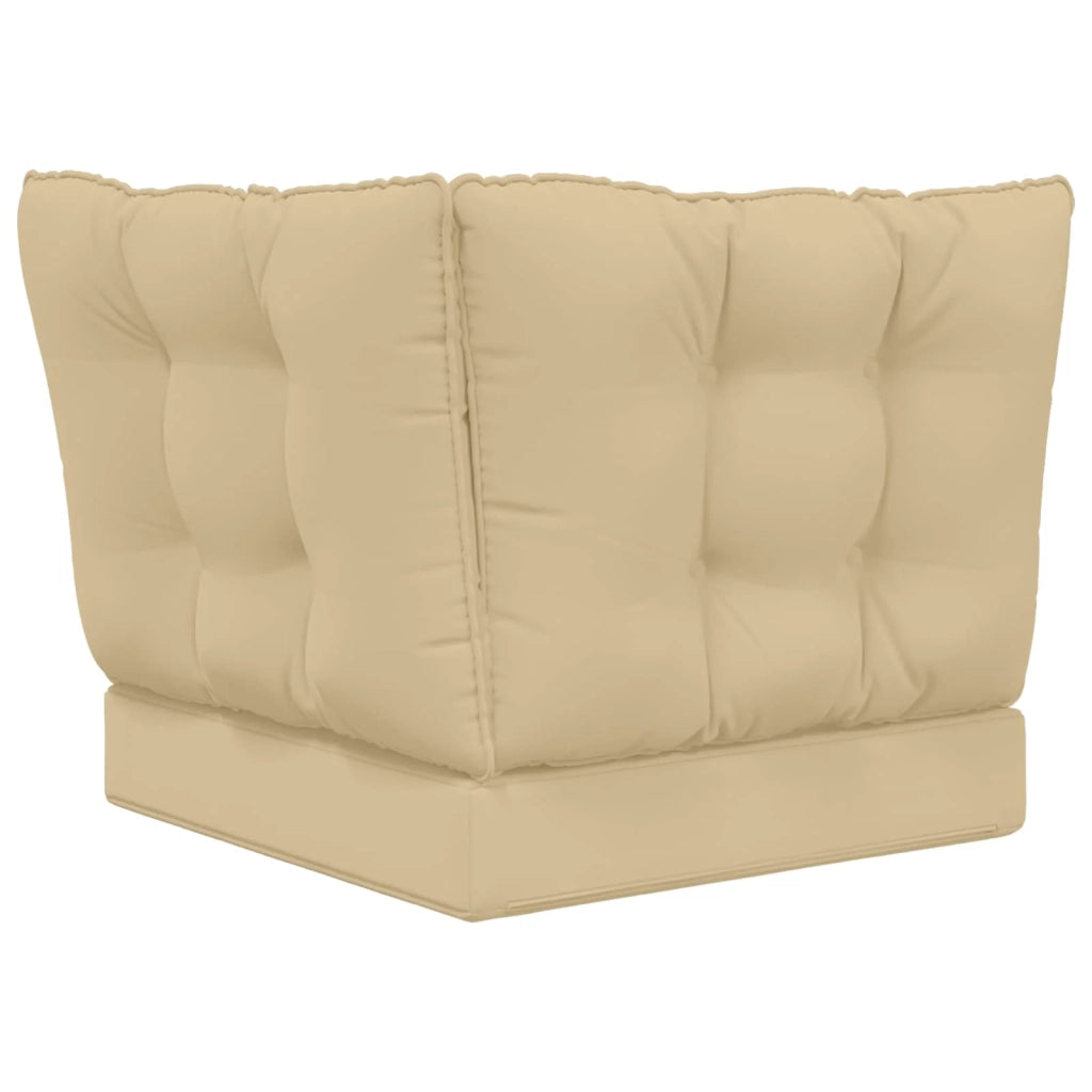 Cuscino per divano da esterno 3 pcs Beige Poliestere