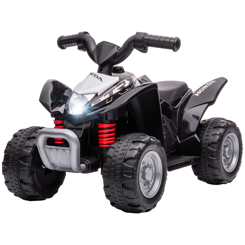 Quad Elettrico per Bambini ¨C ZephMum ¨C 65.5x38.5x43.5cm Nero con Luci LED