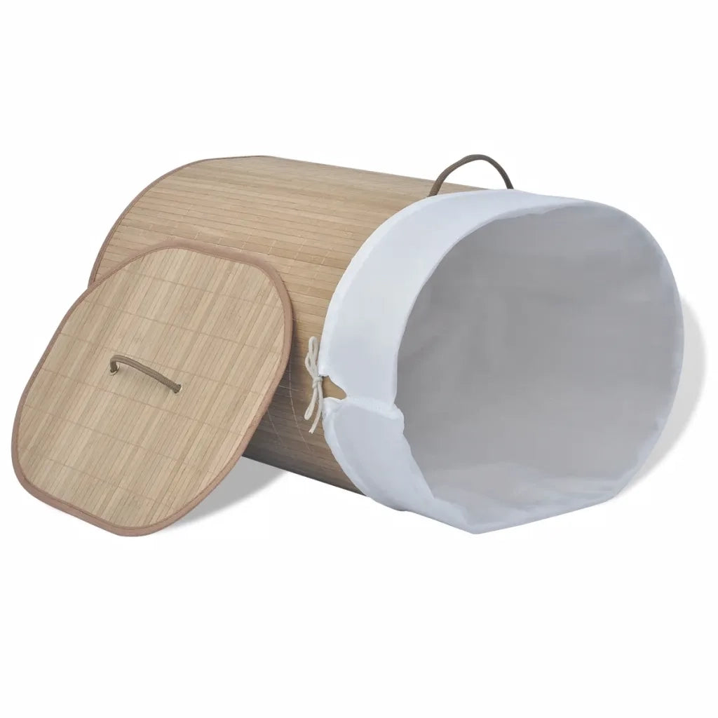 Cesto Portabiancheria in Bamb¨´ Ovale Colore Naturale CFW2020489