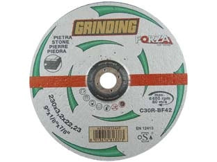 DISCHI DA TAGLIO CENTRO DEPRESSO PER MARMO FORZA Ø MM.230- - ø mm.230x3,2 foro 22,2 da taglio per marmo - 25 pezzi GRINDING