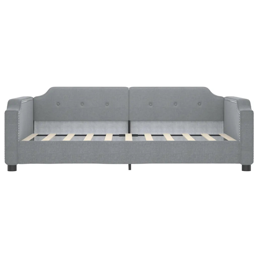 Divano letto | Sof¨¤ letto | Letto singolo Estraibile Grigio Chiaro 90x190 Tessuto
