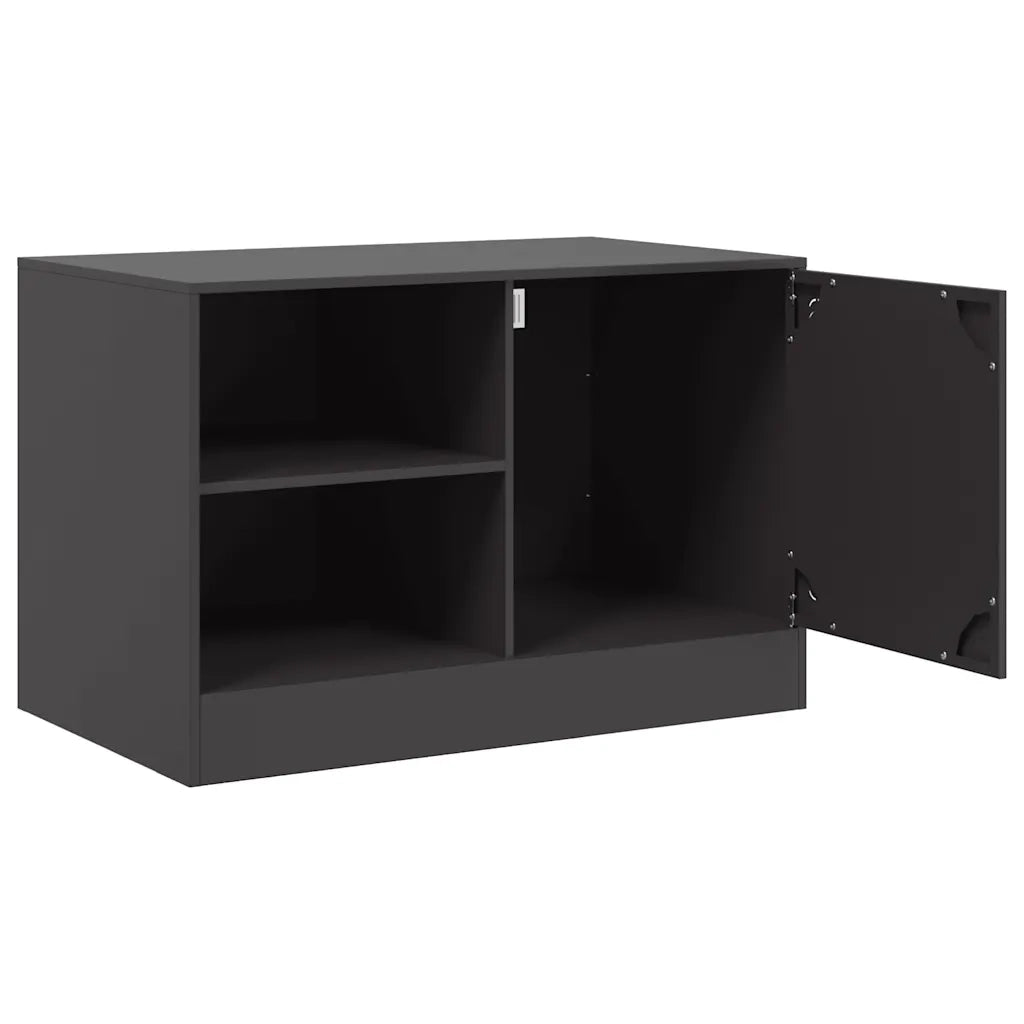 Mobili TV 2 pz Neri 67x39x44 cm in Acciaio