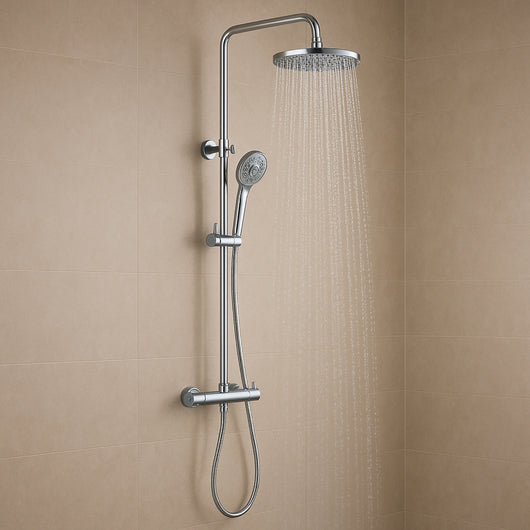 Colonna doccia slot termostatica cromata 2 funzioni soffione doccetta tondo *** pezzi 1