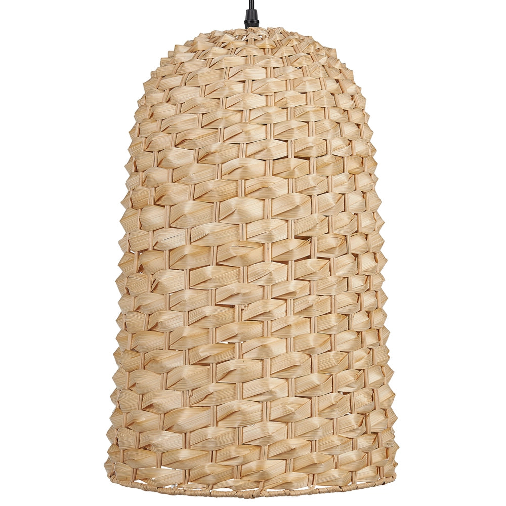 Lampada a sospensione in bambù intrecciata a mano in vimini lampadario naturale