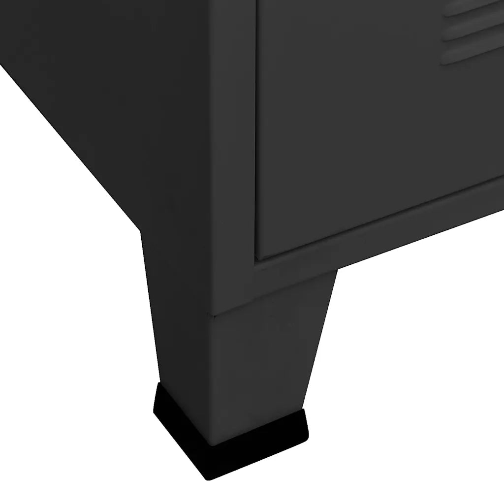 Armadio Industriale Nero 90x50x180 cm in Metallo CFW8963469