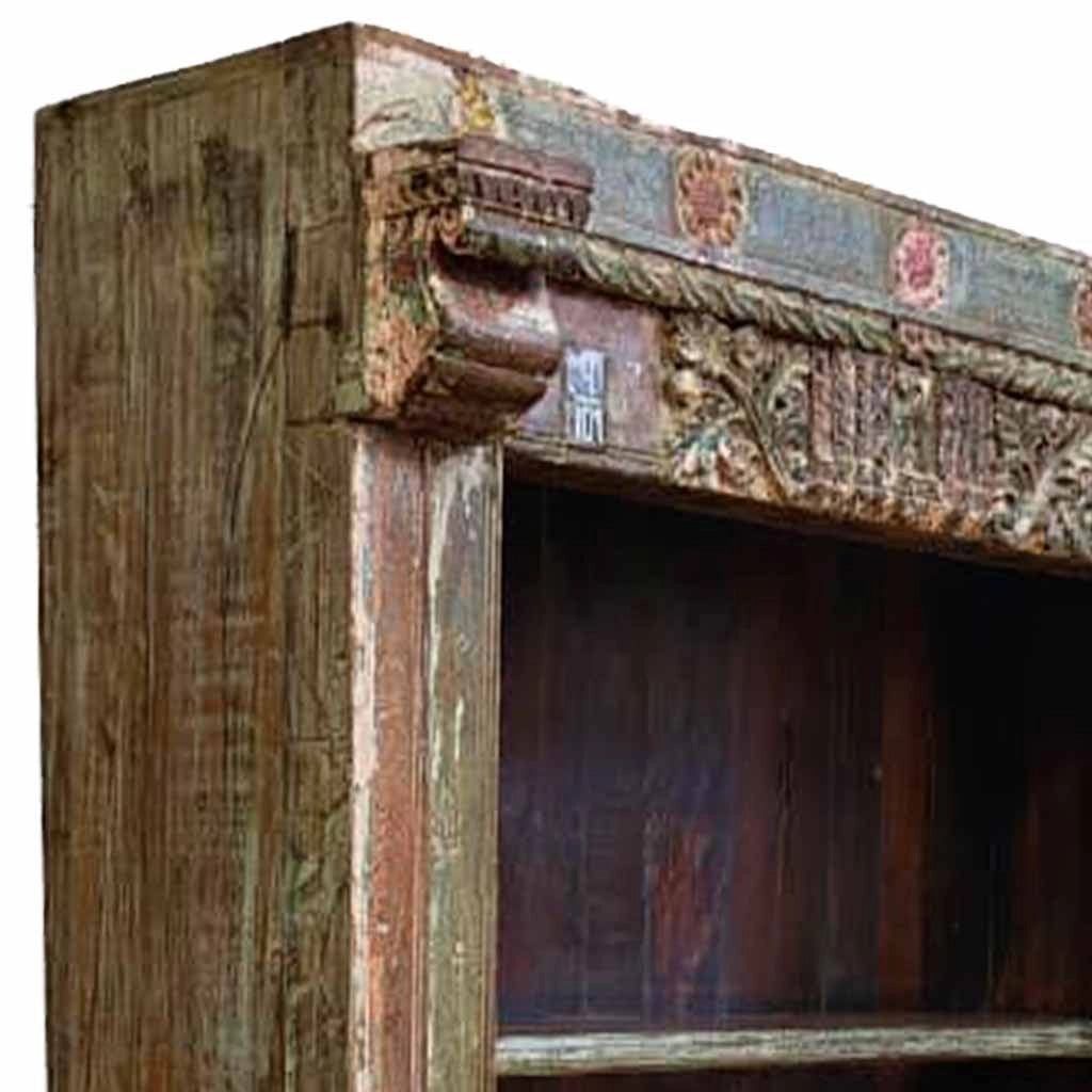 Libreria in legno fatta a mano 134x49x220h cm