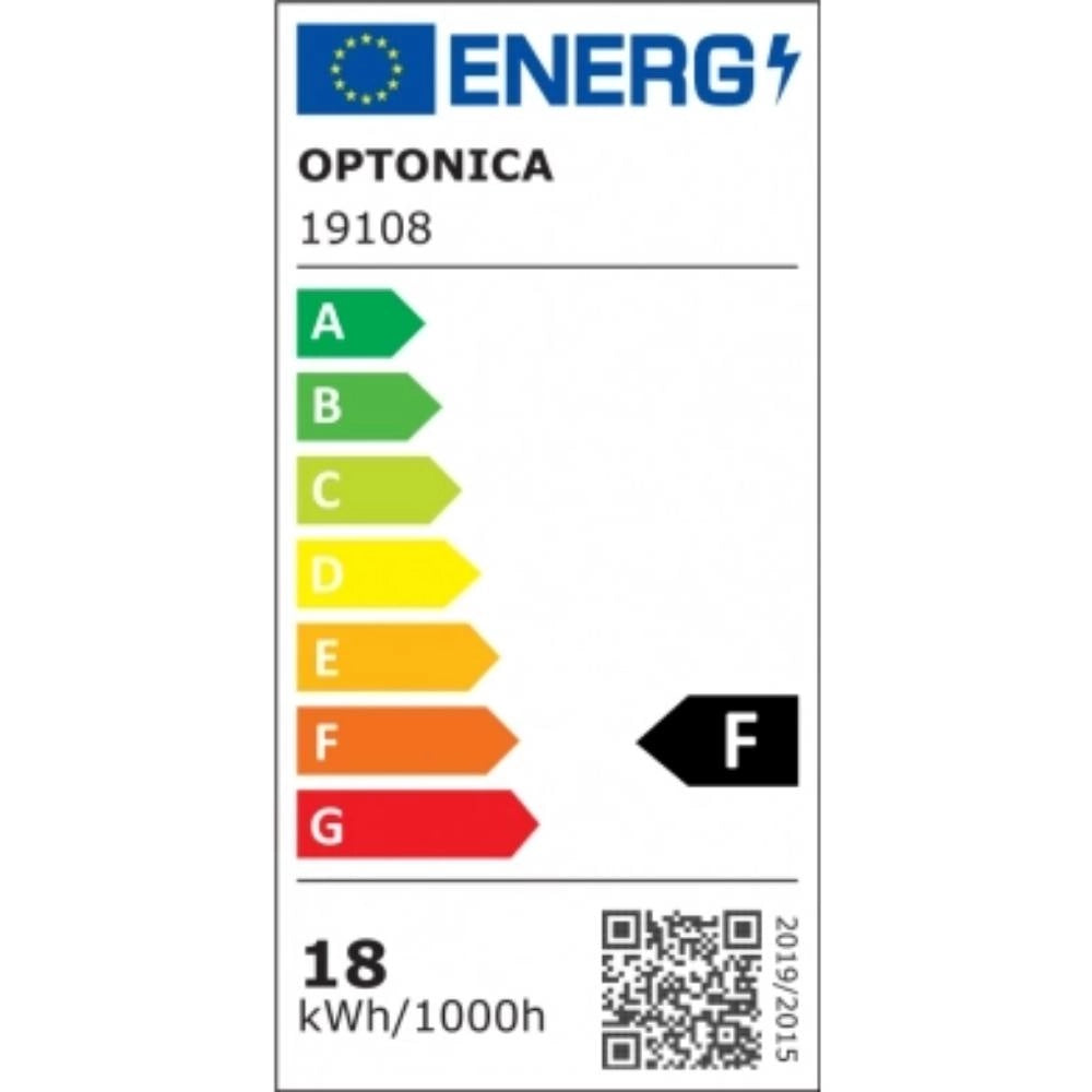 Optonica 19108 ventilatore soffitto led 18w 3cct bianco con pale effetto legno