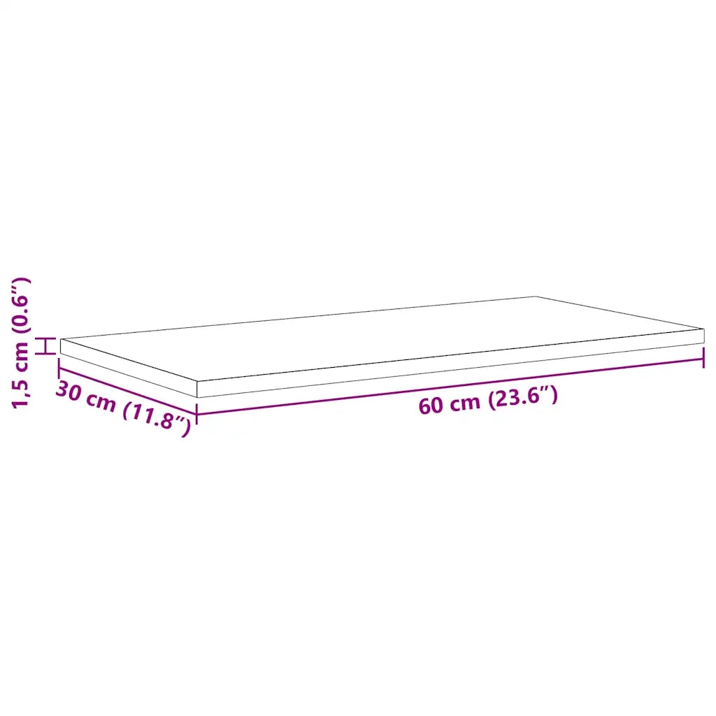 vidaXL Scaffale 4 pcs Nero 60 x 30 x 1.5 cm Legno multistrato